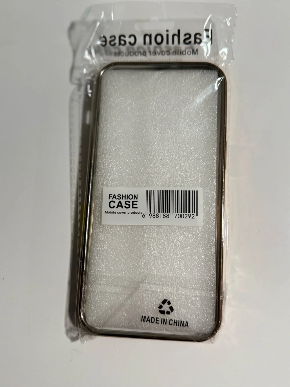 Magnetic Clear White and Gold Phone Case for iPhone 14 Pro Max